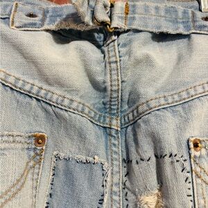 Magnolia Pearl Faded Blue Denim jeans.